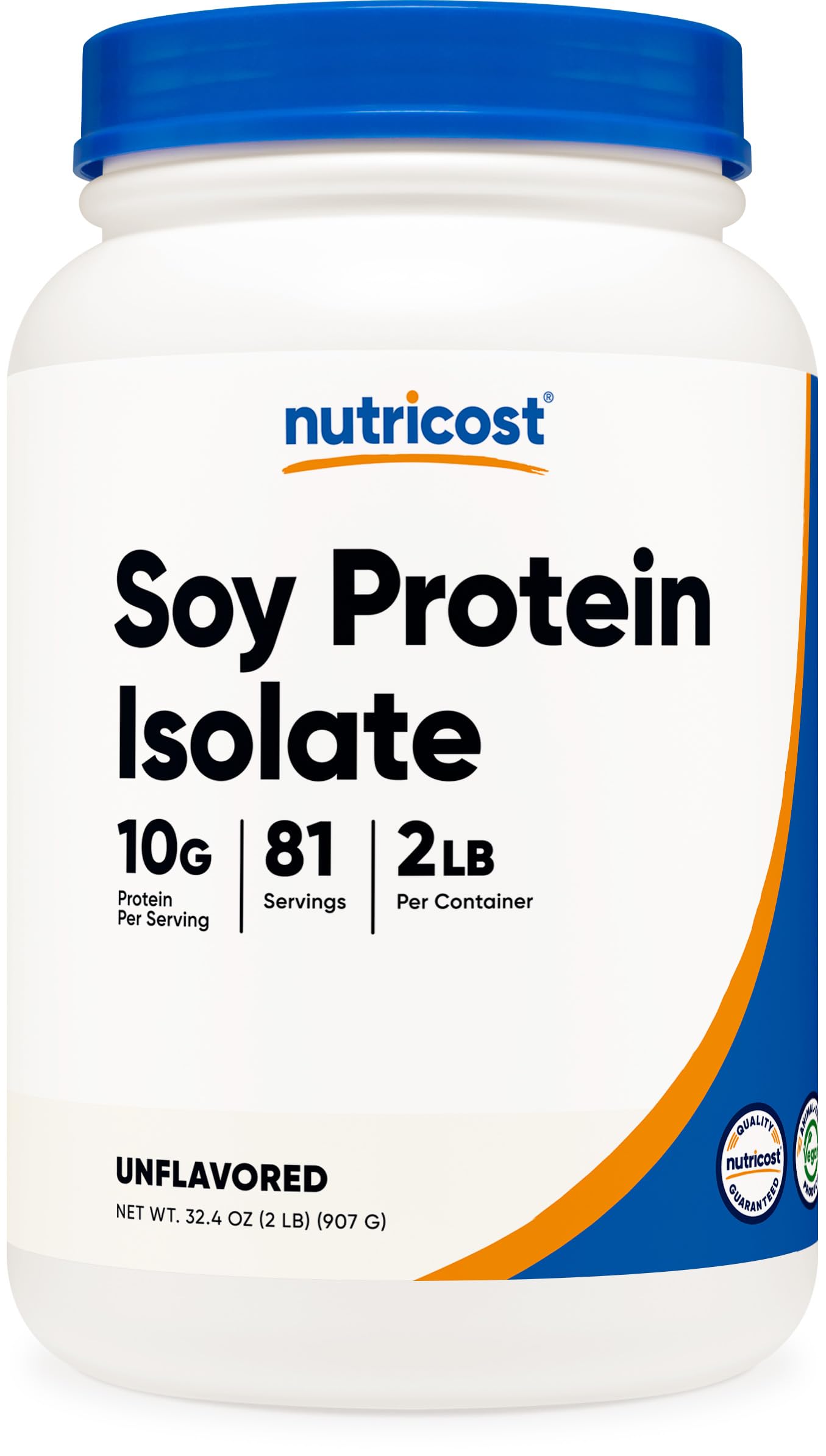 Foto 2 pulgar | Proteína de Soja Aislada en Polvo Nutricost 907 G Sin Sabor - Venta Internacional