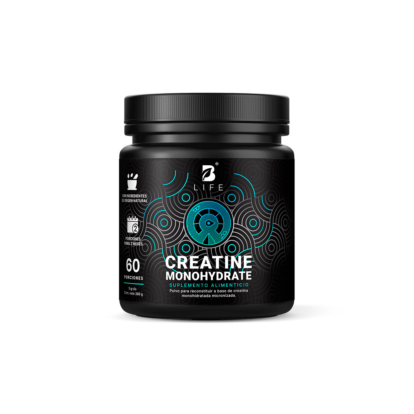 Foto 2 pulgar | Creatina B Life Micronizada 300g. 60 Porciones De Alta Pureza Para Desempeño Deportivo. Creatine  Monohydrate