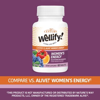 Foto 3 | Suplemento 21st Century Wellify Women's Energy 65 Tabletas - Venta Internacional.