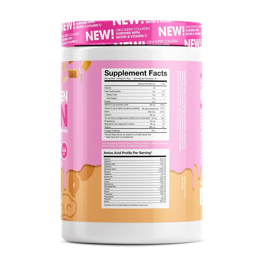 Foto 3 pulgar | Suplemento Nutricional de Colágeno Obvi Super Cinnamon Cereal - Venta Internacional