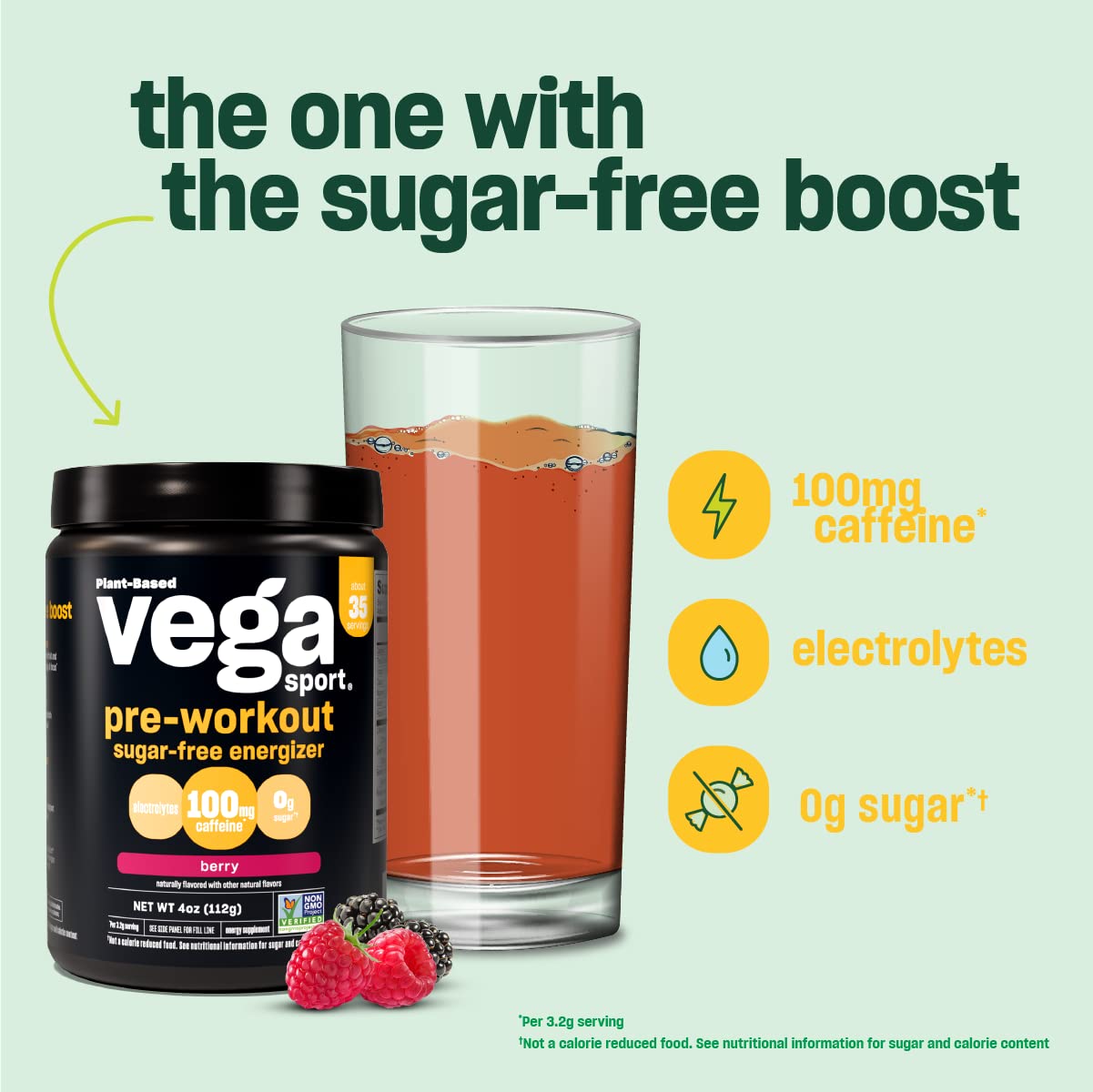 Foto 7 pulgar | Limonada De Fresa Vega Sport Energizer Pre-workout 122 gr - Venta Internacional