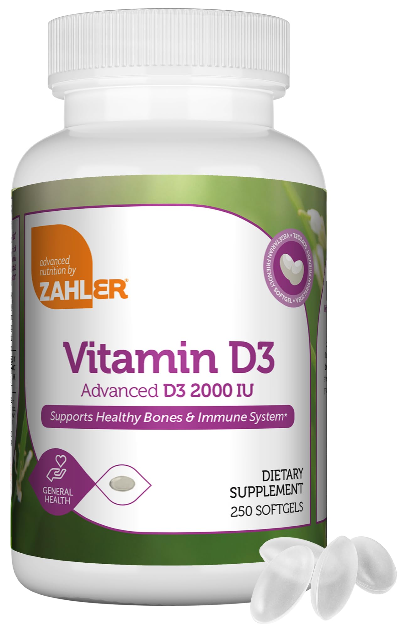Foto 2 pulgar | Suplemento Zahler Advanced Vitamina D3 2000 Ui 250 Cápsulas Blandas - Venta Internacional