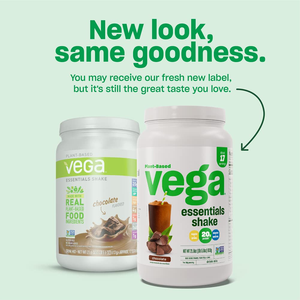 Foto 4 | Proteína En Polvo Vega Essentials Chocolate 613 g- Venta Internacional