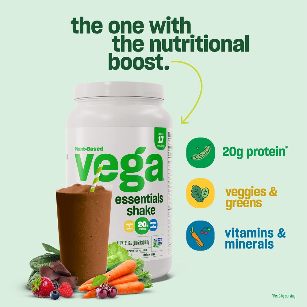 Foto 6 | Proteína En Polvo Vega Essentials Chocolate 613 g- Venta Internacional