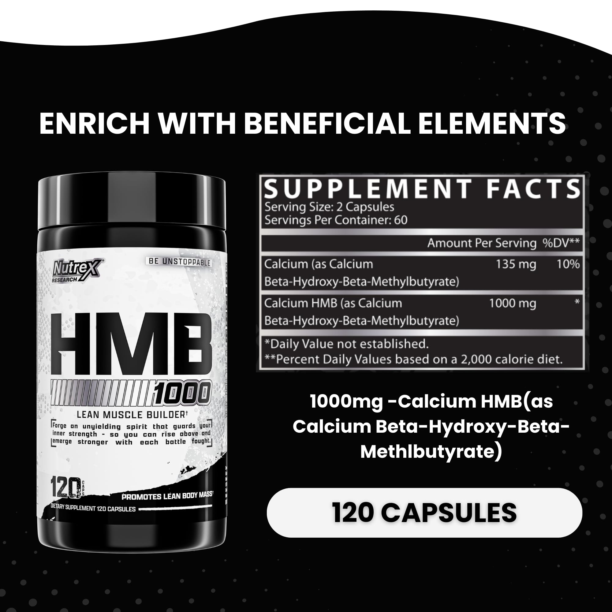 Foto 4 | Suplemento Nutrex Research HMB 120 Cápsulas - Venta Internacional