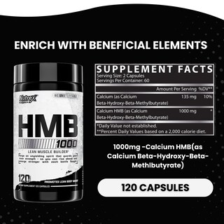 Foto 4 | Suplemento Nutrex Research HMB 120 Cápsulas - Venta Internacional