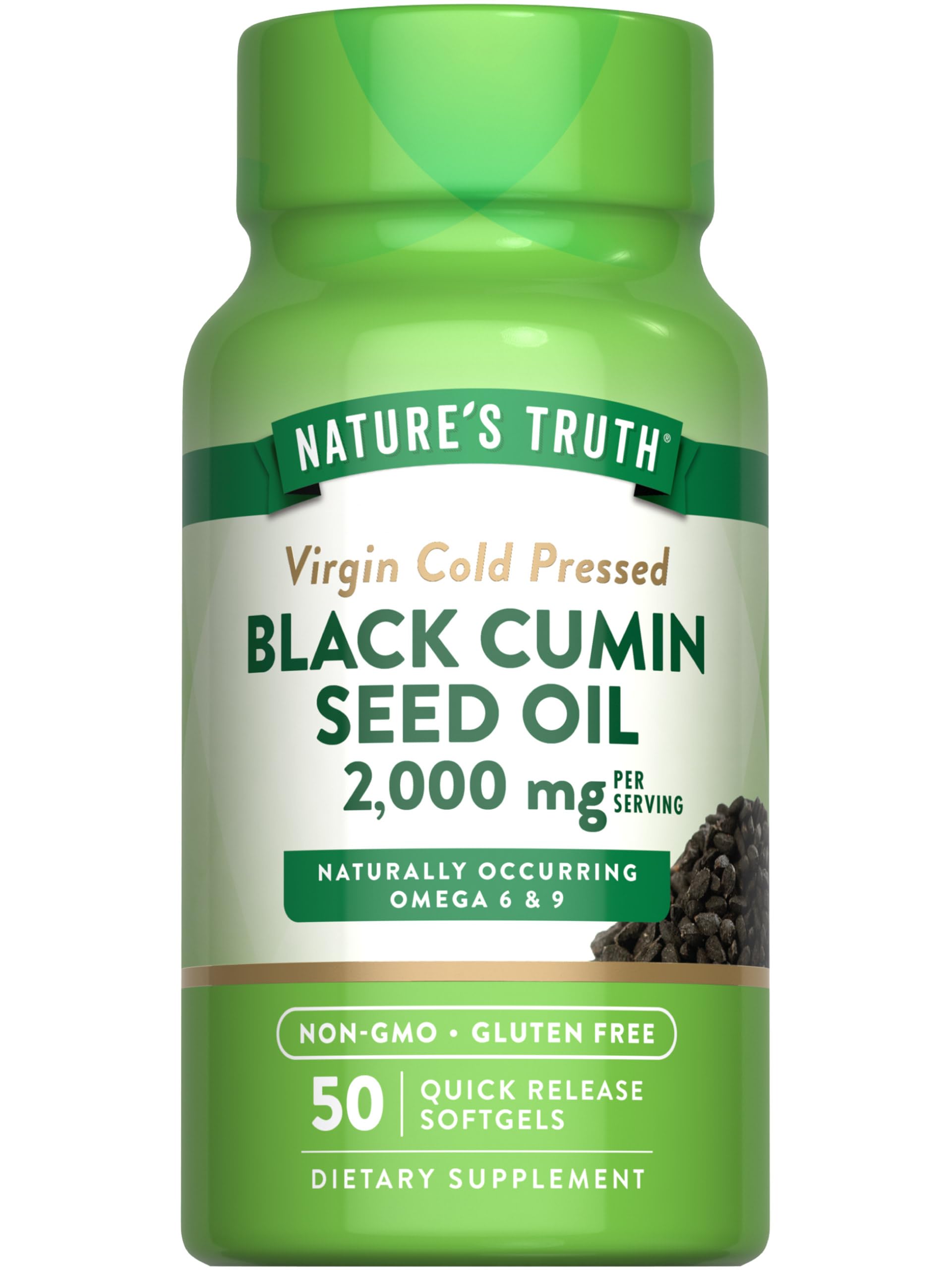 Foto 1 | Aceite De Semillas De Comino Negro Nature's Truth 50 Cápsulas-Venta Internacional