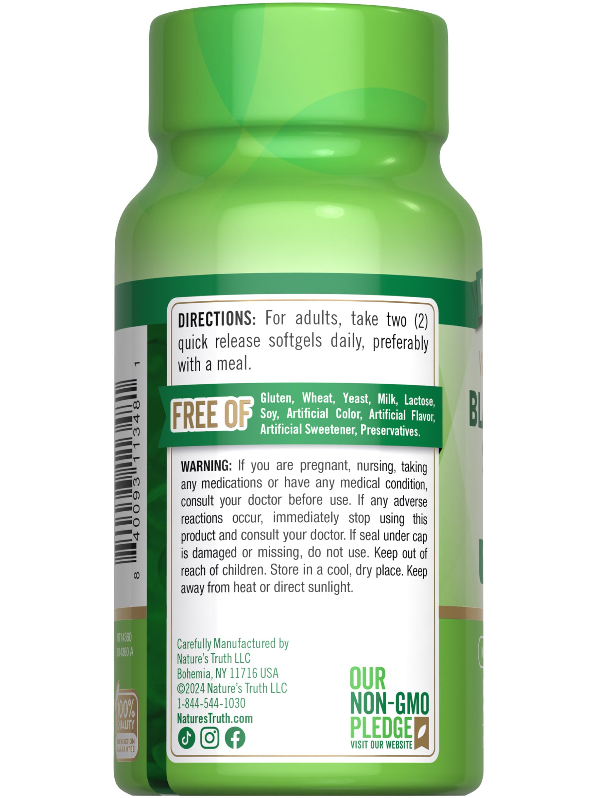 Foto 8 pulgar | Aceite De Semillas De Comino Negro Nature's Truth 50 Cápsulas-Venta Internacional