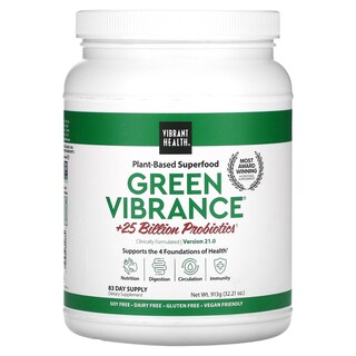 Foto 1 | Suplemento Vibrant Health Green Vibrance +25 B De Probióticos 913 G - Venta Internacional.