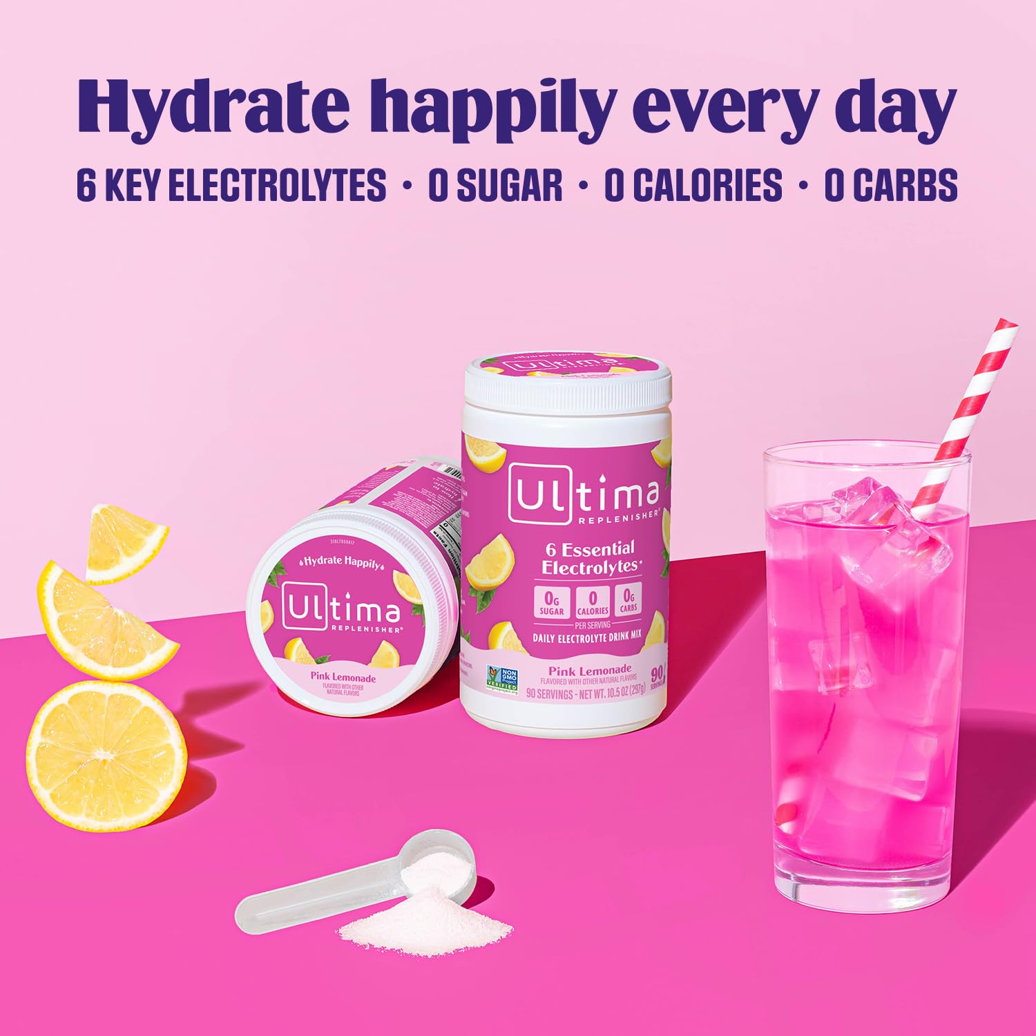 Foto 4 pulgar | Mezcla De Bebidas Electrolíticas Ultima Replenisher Pink Lemonade 90s - Venta Internacional.
