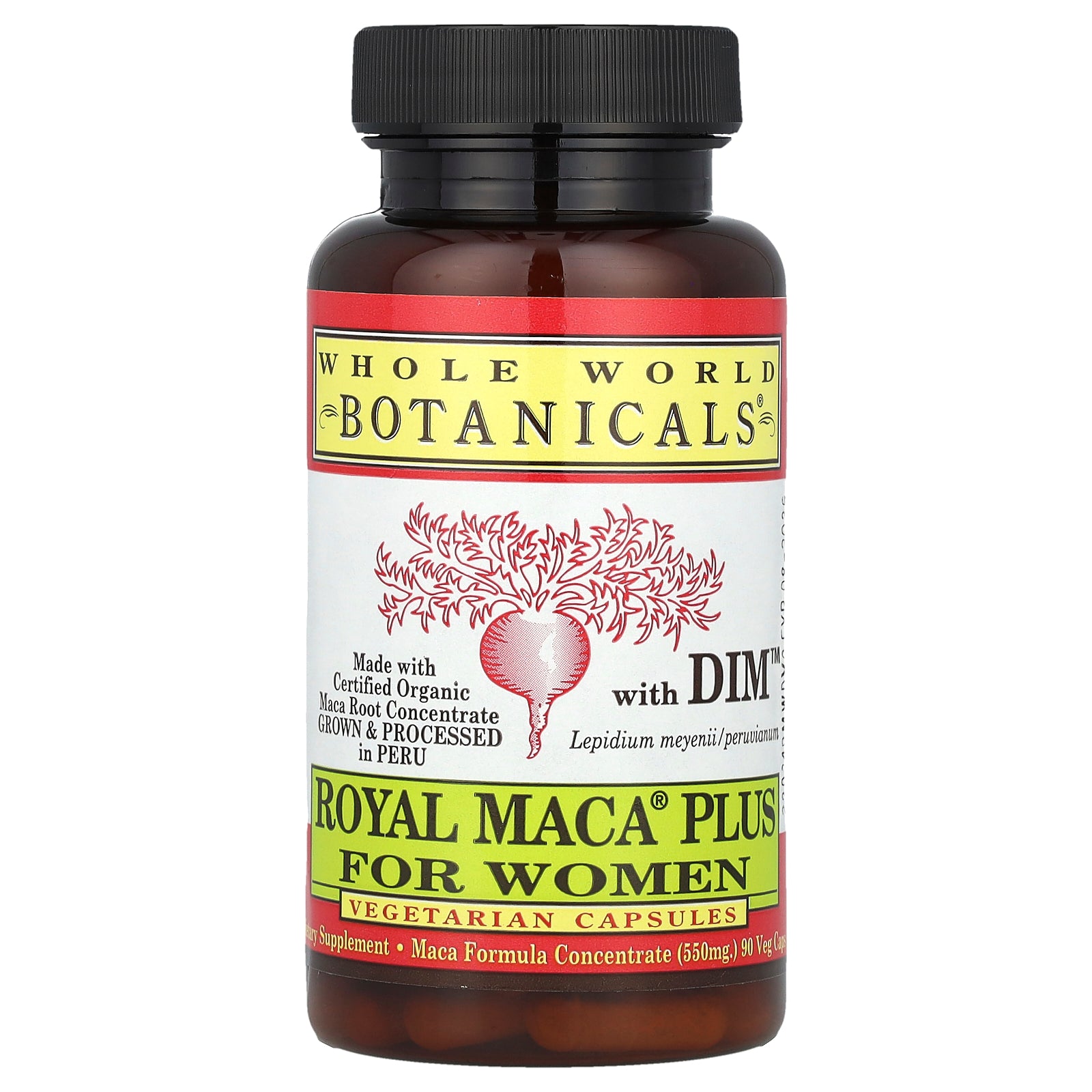 Foto 2 pulgar | Suplemento Royal Maca Plus De Whole World Botanicals Con 90 Cápsulas Vegetales Dim - Venta Internacional.
