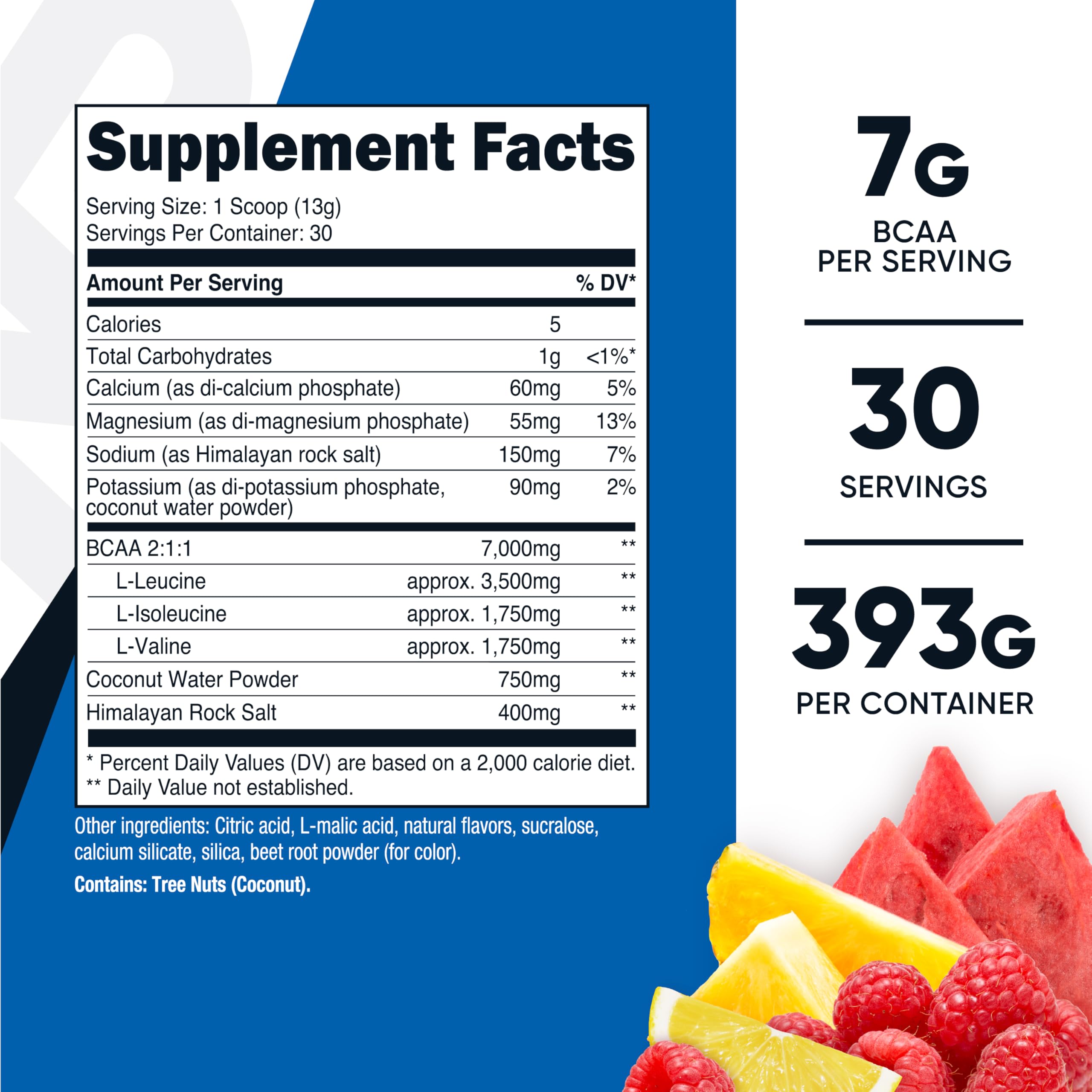 Foto 3 pulgar | Suplemento Nutricost Bcaa + Hydration Powder 30 Porciones - Venta Internacional.