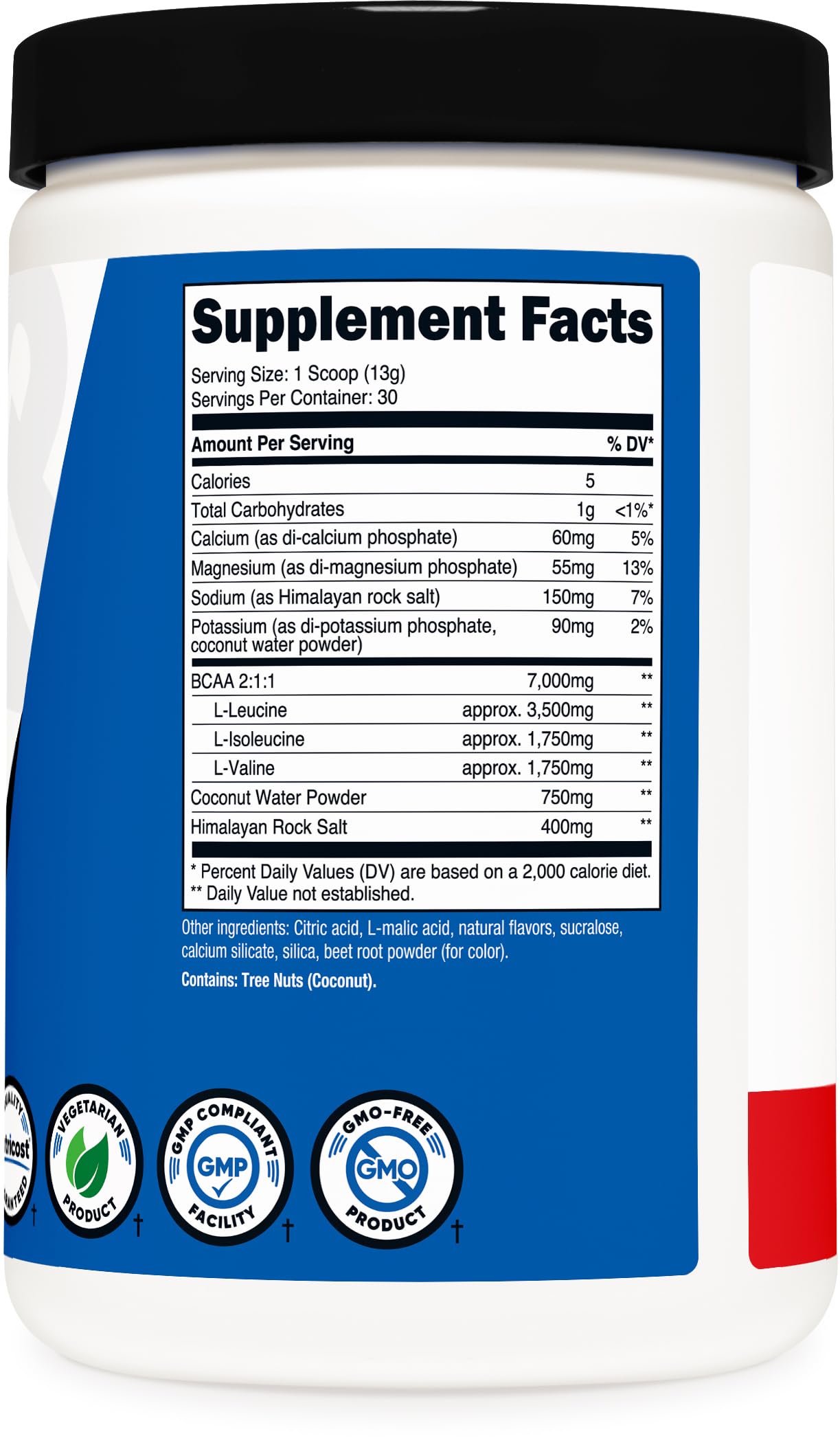 Foto 6 pulgar | Suplemento Nutricost Bcaa + Hydration Powder 30 Porciones - Venta Internacional.