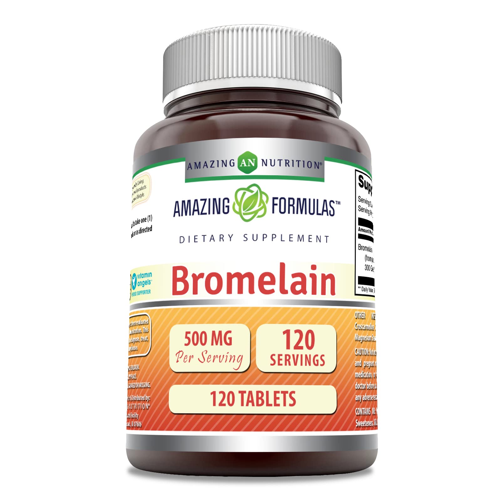 Foto 1 | Suplemento Amazing Formulas de Bromelina 500 Mg 120 Comprimidos - Venta Internacional