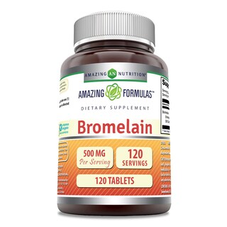 Foto 1 | Suplemento Amazing Formulas de Bromelina 500 Mg 120 Comprimidos - Venta Internacional
