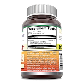 Foto 2 | Suplemento Amazing Formulas de Bromelina 500 Mg 120 Comprimidos - Venta Internacional