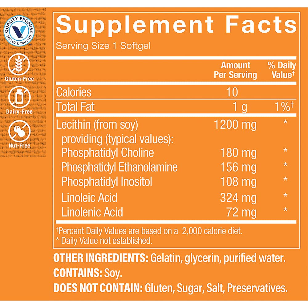 Foto 5 pulgar | Suplemento Lecitina The Vitamin Shoppe Cápsulas - Venta Internacional