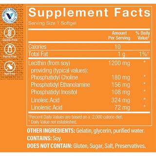 Foto 4 | Suplemento Lecitina The Vitamin Shoppe Cápsulas - Venta Internacional