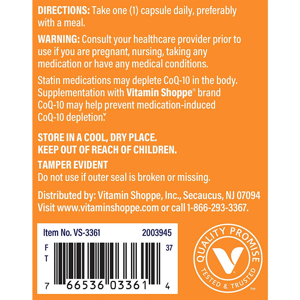 Foto 5 | Suplemento The Vitamin Shoppe Coq-10 240 Cápsulas - Venta Internacional