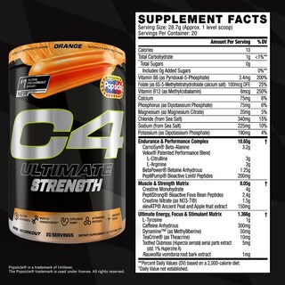 Foto 2 | Polvo Preentrenamiento Cellucor C4 Ultimate Strength 20 Porciones - Venta Internacional