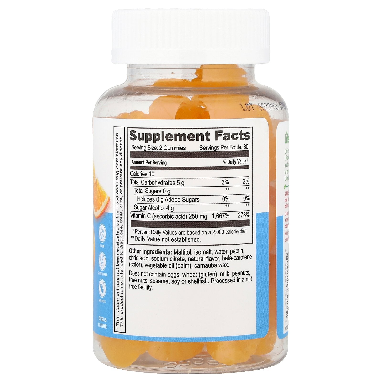 Foto 3 pulgar | Gomitas De Vitamina C Lifeable Citrus Flavor 60 Gomitas (125 Mg) - Venta Internacional.