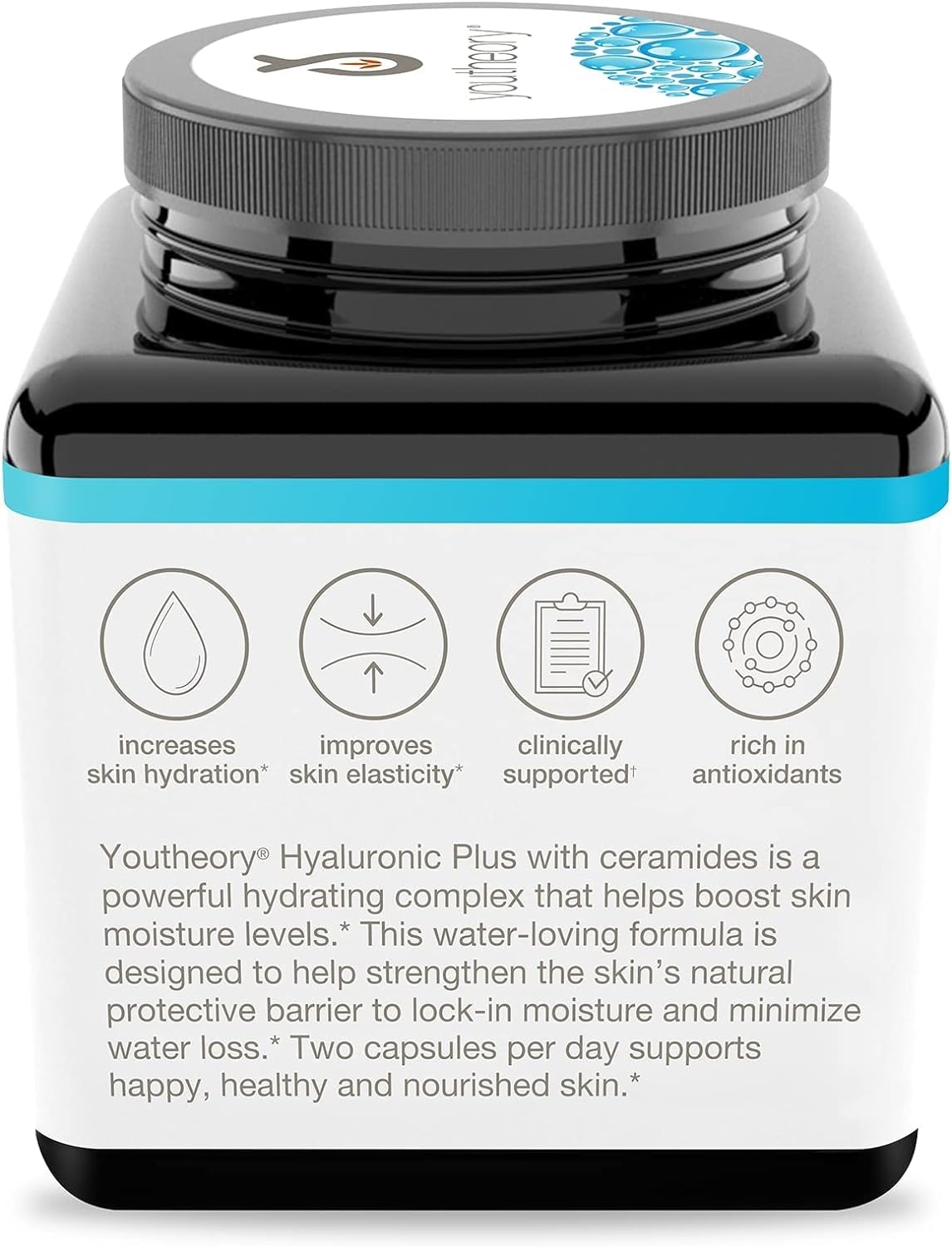 Foto 4 pulgar | Suplemento Youtheory Ácido Hialurónico con Ceramidas 60 Cápsulas - Venta Internacional