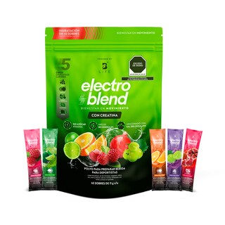 Foto 1 | Electrolitos Con Creatina B Life. 45 Sobres Con 5g De Creatina Por Porción. Sin Azúcar Y Con Minerales Esenciales