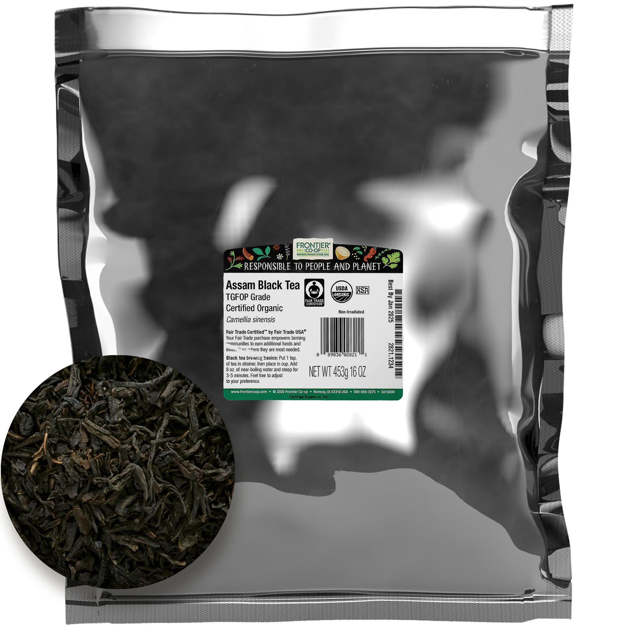 Foto 2 pulgar | Tea Frontier Co-op Assam Tippy Golden Flower Orange Pekoe 454 G - Venta Internacional.