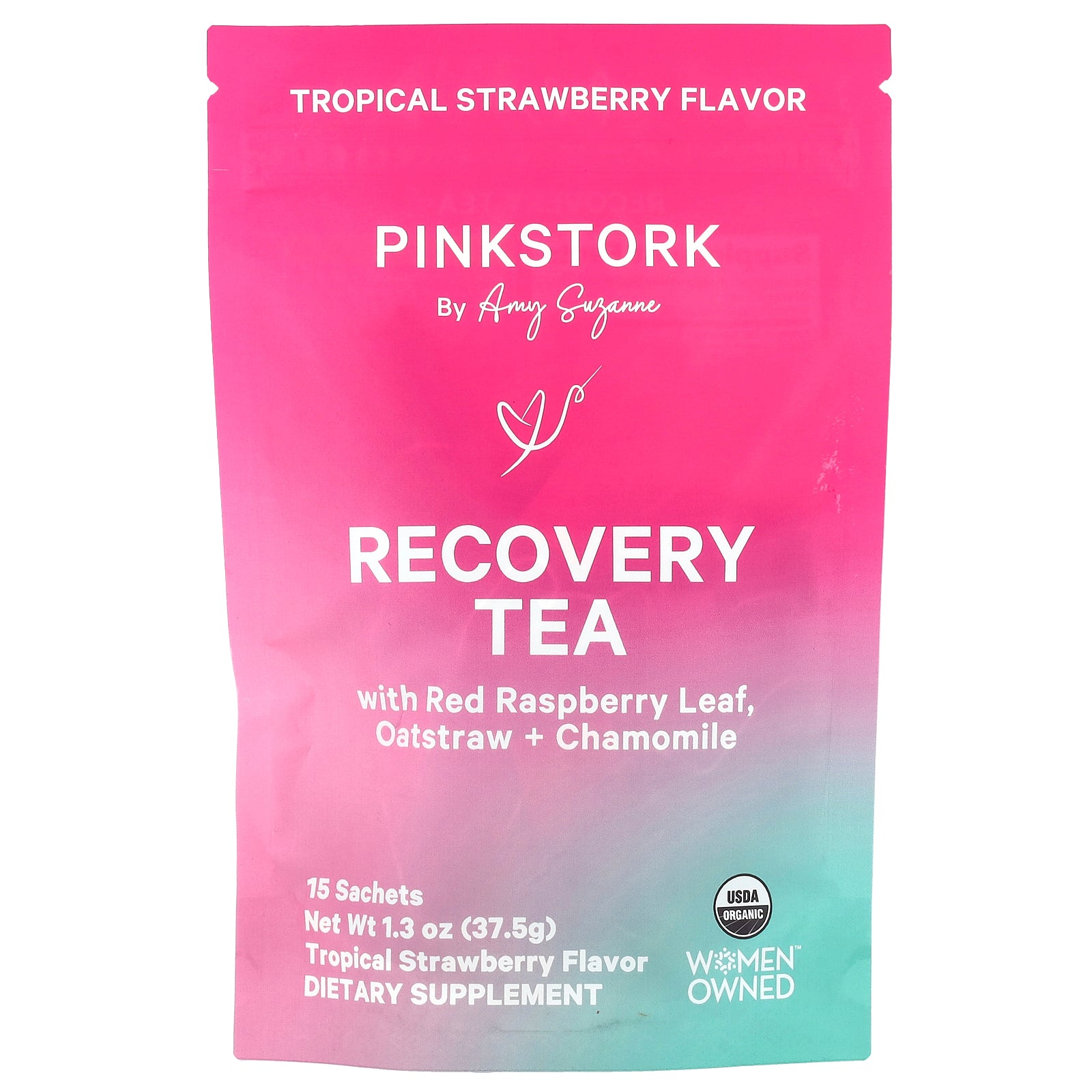 Foto 2 pulgar | Fresa Tropical Tea Pink Stork Recovery  15 Sobres  37 5 G - Venta Internacional.