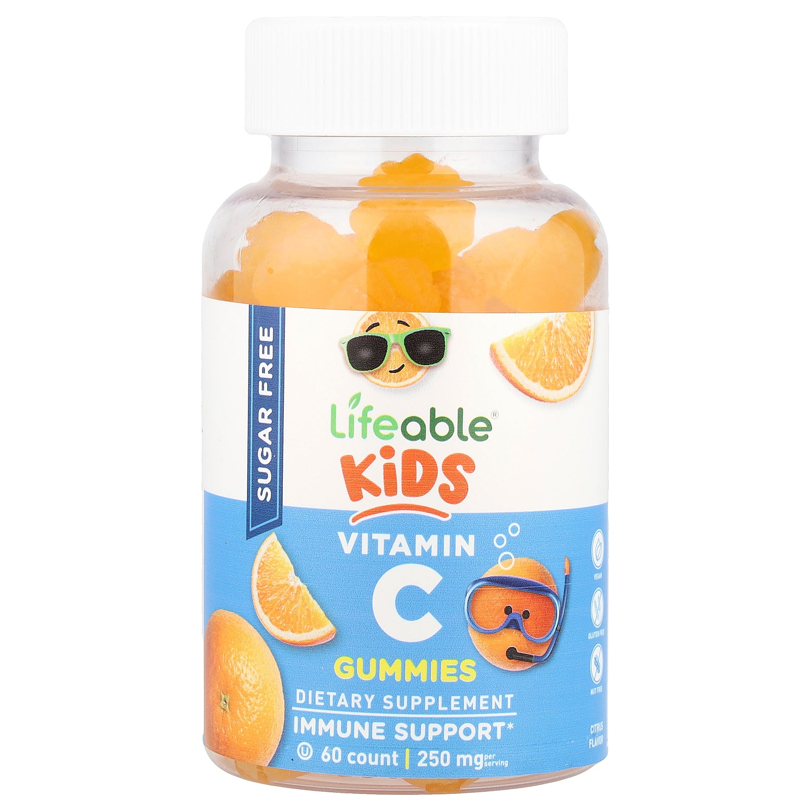 Foto 2 pulgar | Gomitas De Vitamina C Lifeable Kids Sin Azúcar  Cítricos  60 Unidades - Venta Internacional.