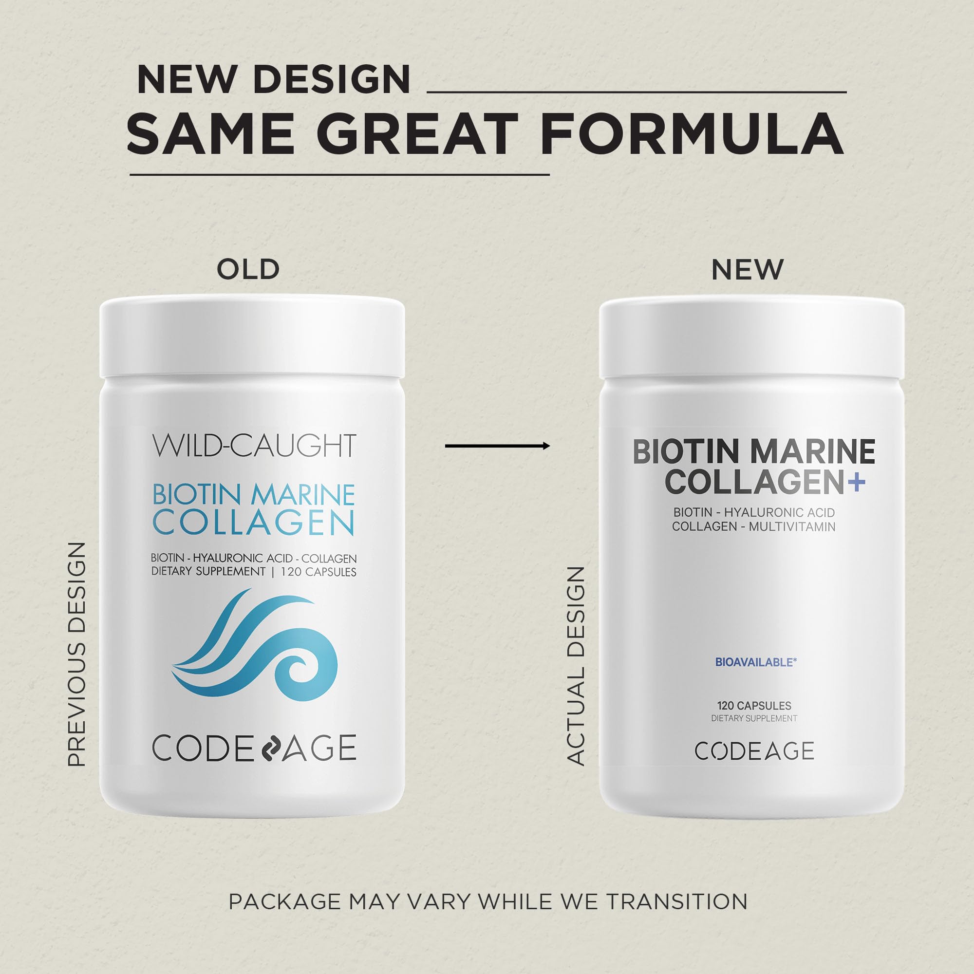 Foto 4 pulgar | Suplemento Codeage Biotin Marine Collagen 120 Cápsulas - Venta Internacional.