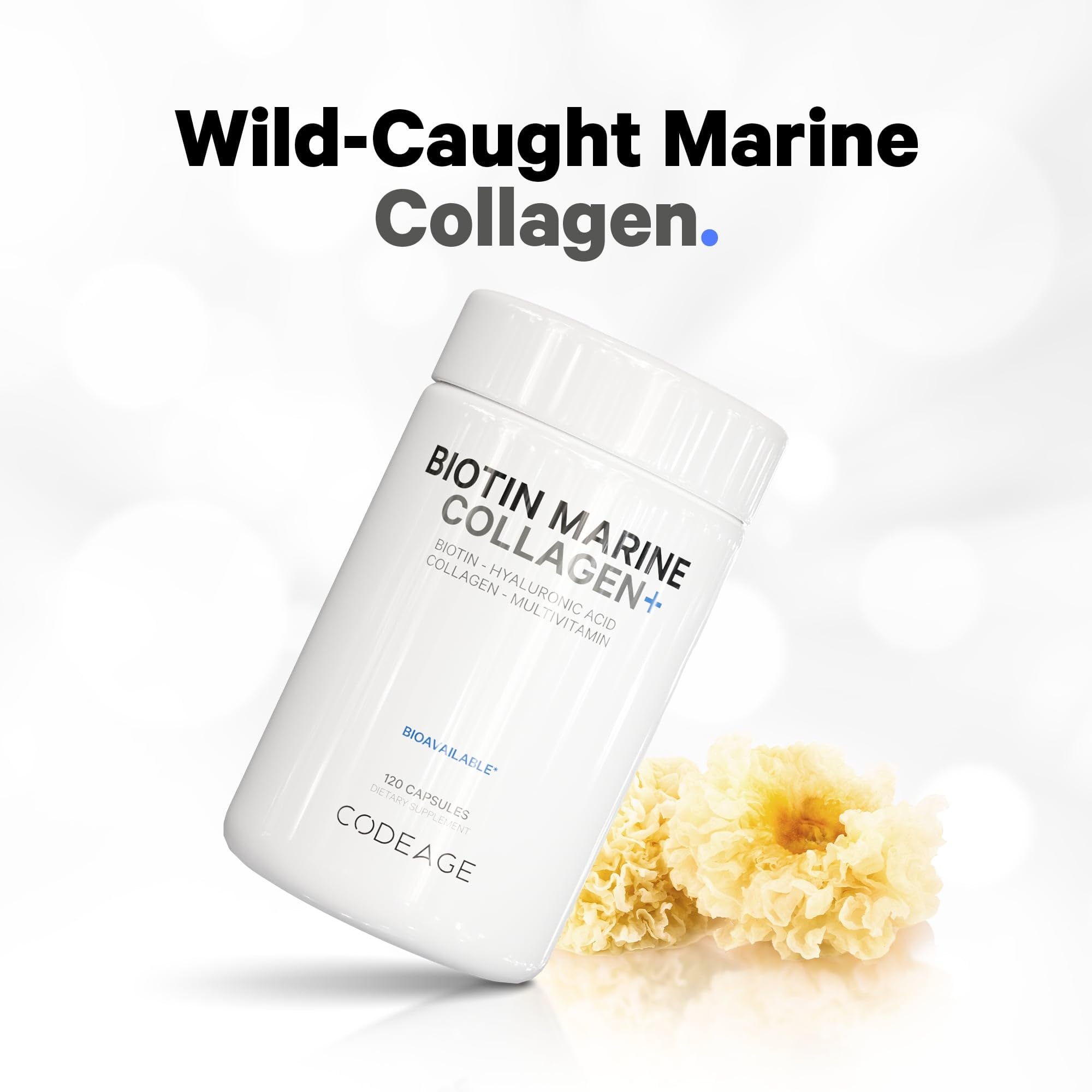 Foto 5 pulgar | Suplemento Codeage Biotin Marine Collagen 120 Cápsulas - Venta Internacional.