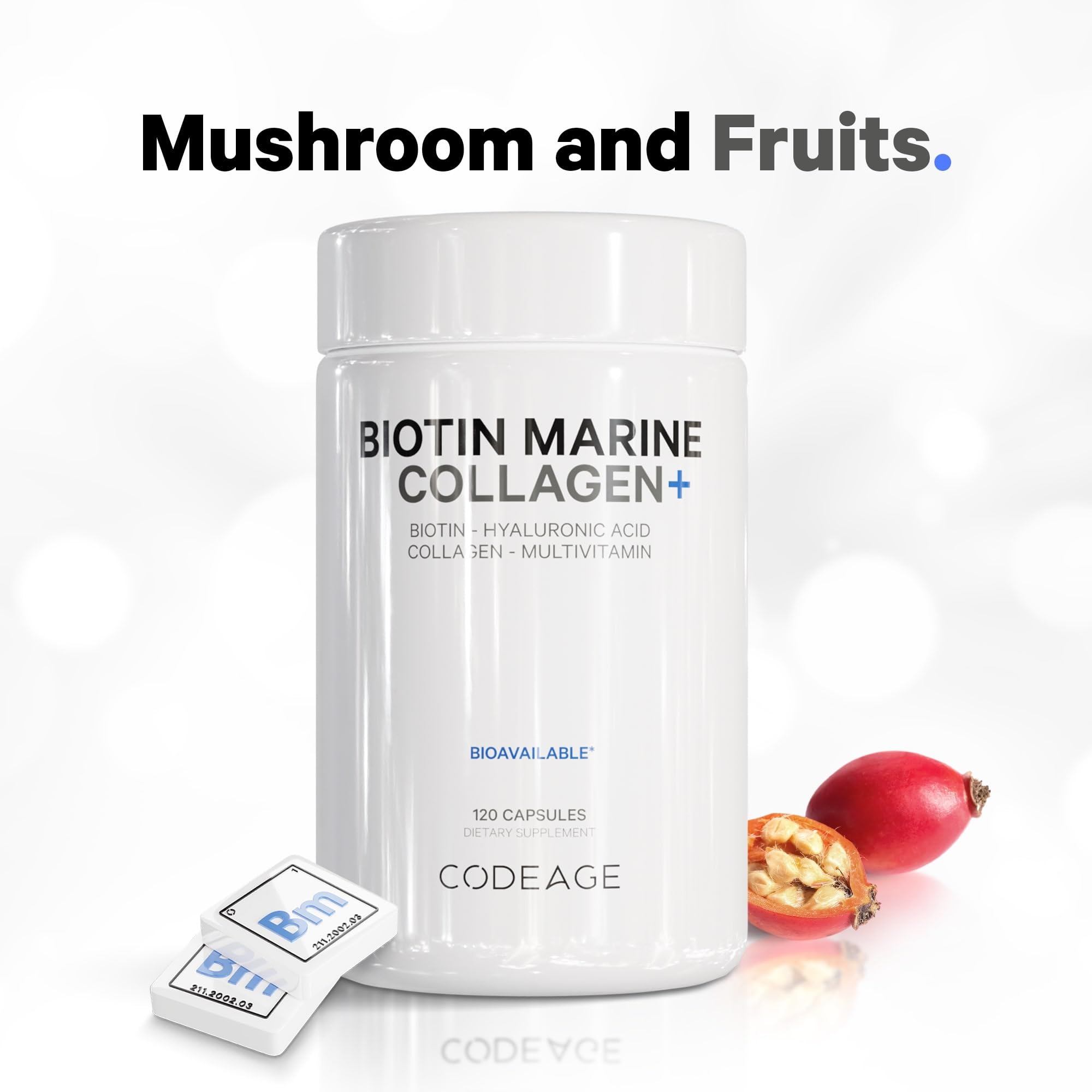 Foto 8 pulgar | Suplemento Codeage Biotin Marine Collagen 120 Cápsulas - Venta Internacional.
