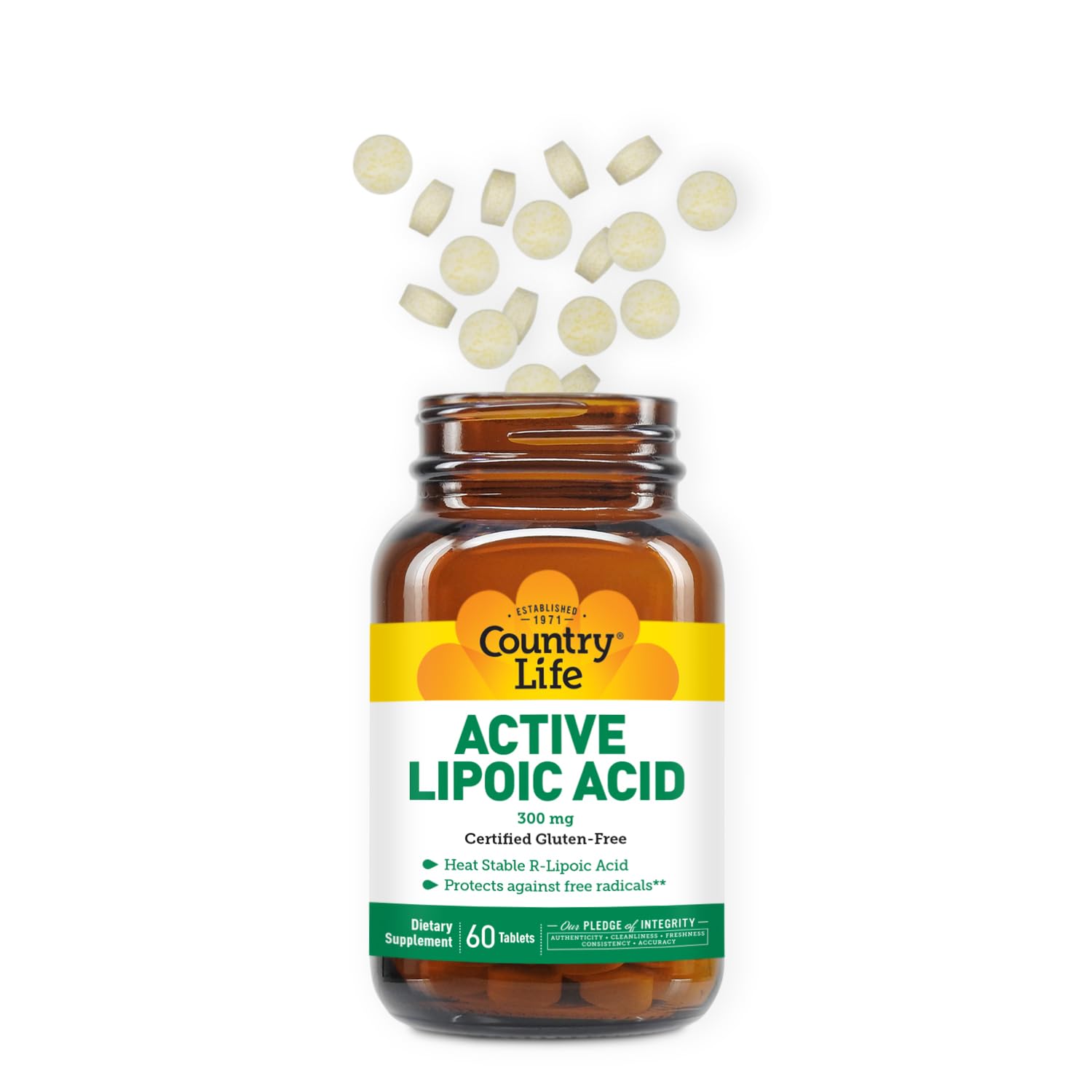 Foto 4 pulgar | Suplemento Del Complejo De Ácido Lipoico R-alfa Country Life 300 Mg - Venta Internacional.