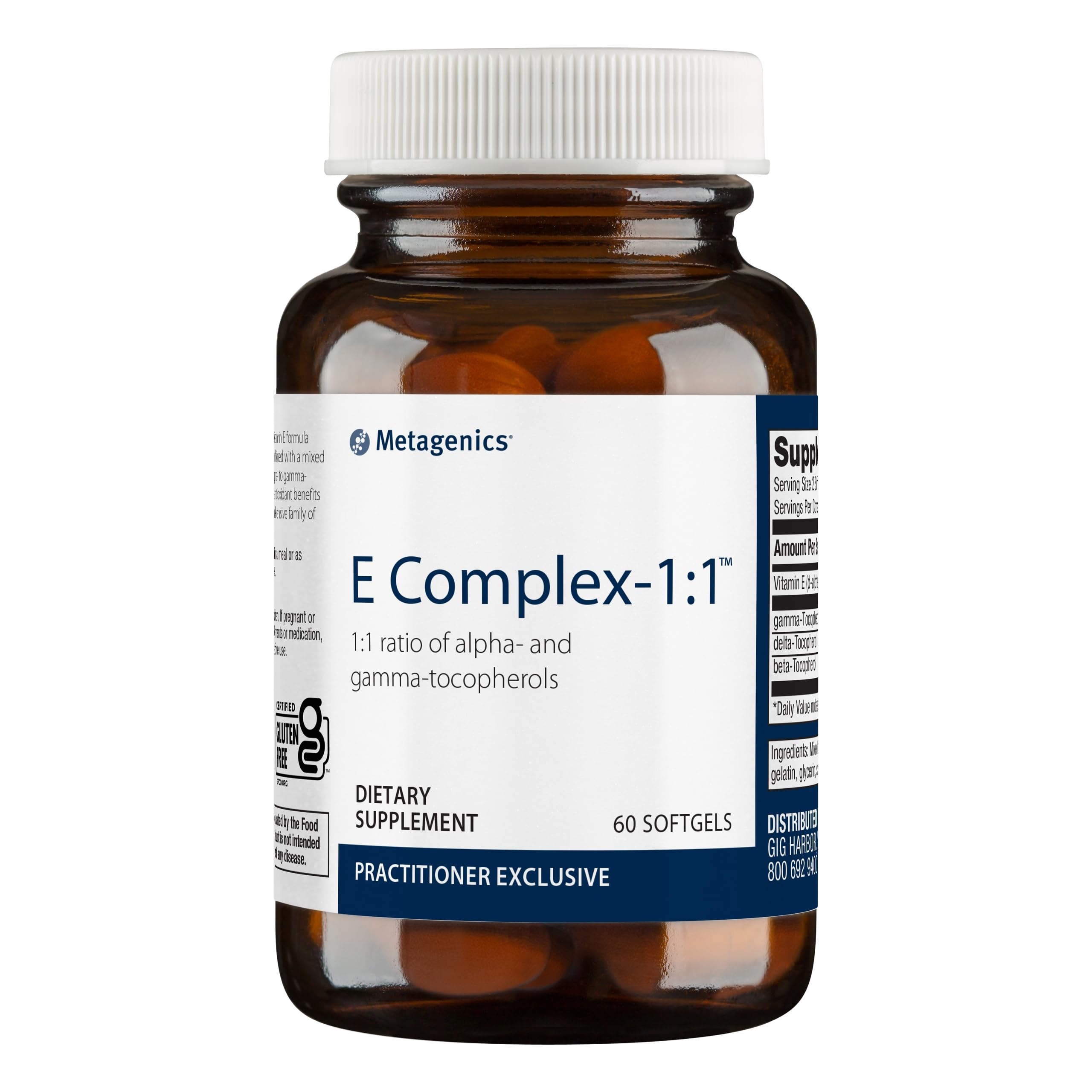 Foto 2 pulgar | Suplemento Metagenics E Complex Tocoferol y Vitamina E 1:1 60 Cápsulas - Venta Internacional