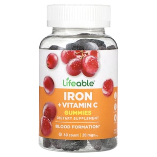 Foto 1 | Suplemento Lifeable Iron + Vitamina C Gomitas Uva 60 Unidades - Venta Internacional