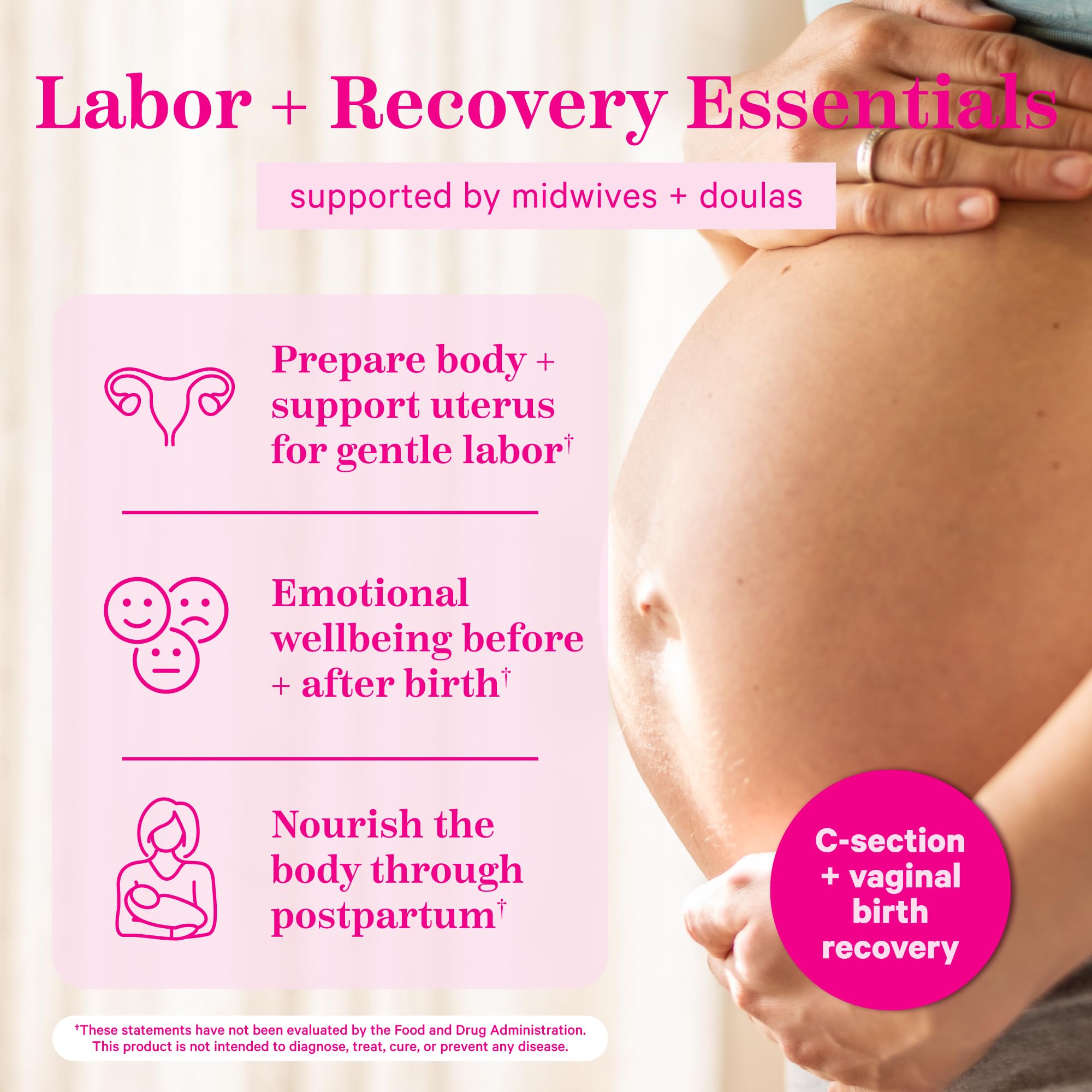 Foto 4 pulgar | Té Para El Embarazo Pink Stork Labor Prep Con Frambuesa Y Manzanilla - Venta Internacional.