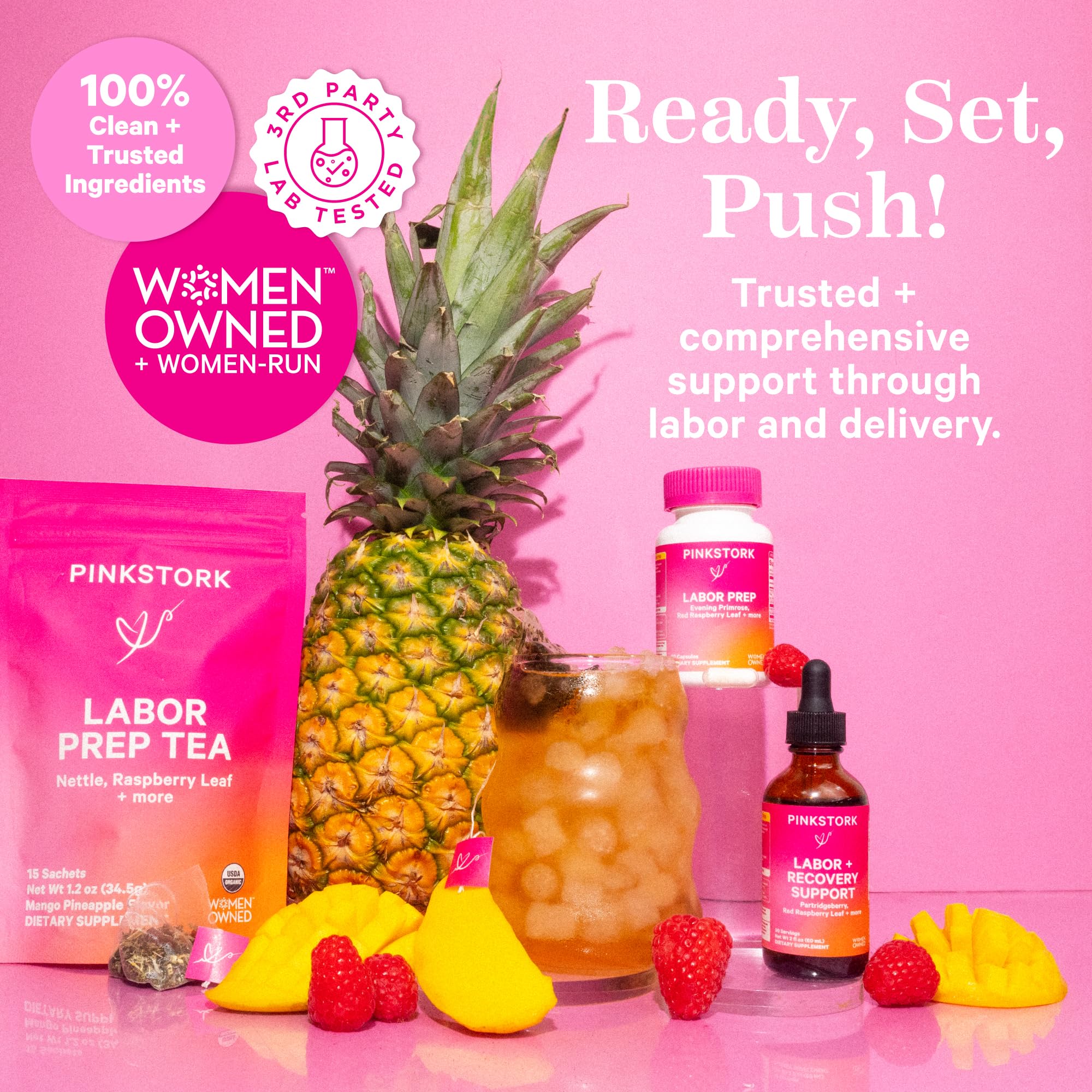 Foto 5 | Té Para El Embarazo Pink Stork Labor Prep Con Frambuesa Y Manzanilla - Venta Internacional.