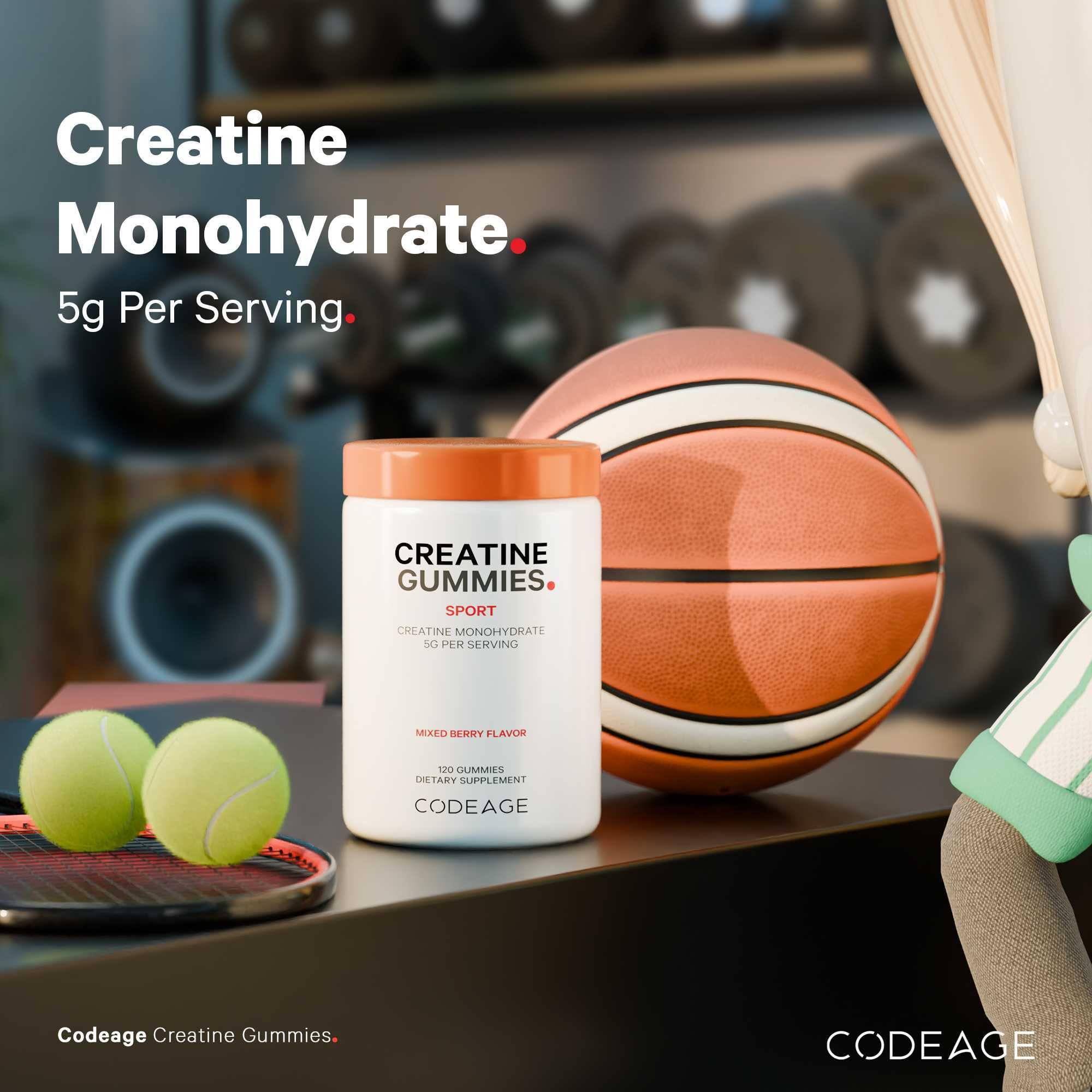 Foto 4 pulgar | Gomitas De Monohidrato De Creatina Supplement Codeage 120 Gomitas- Venta Internacional