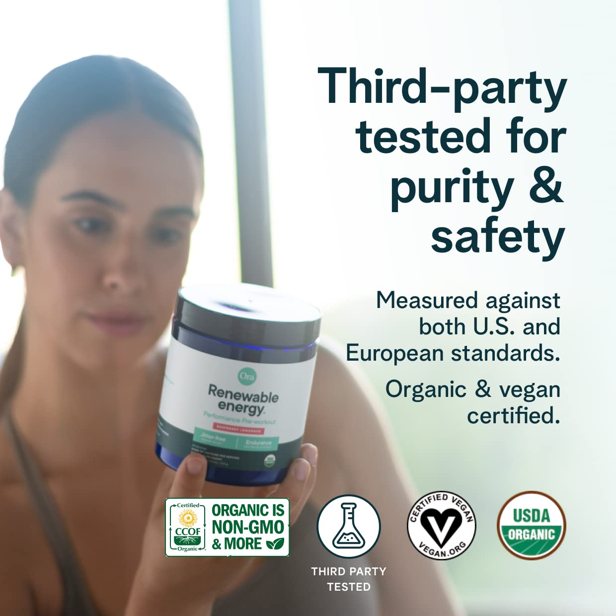 Foto 4 pulgar | Pre Entreno Orgánico Limonada de Frambuesa Ora Organic - Venta Internacional