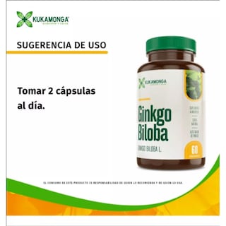 Foto 3 | Suplemento Kukamonga Ginko Bilboa 2 Frascos