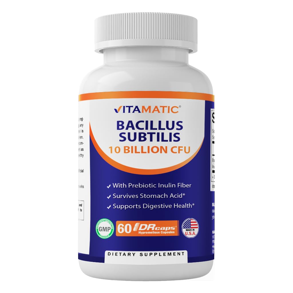 Foto 2 pulgar | Suplemento Vitamático Bacillus Subtilis de 10 Mil Millones 60 Cápsulas - Venta Internacional