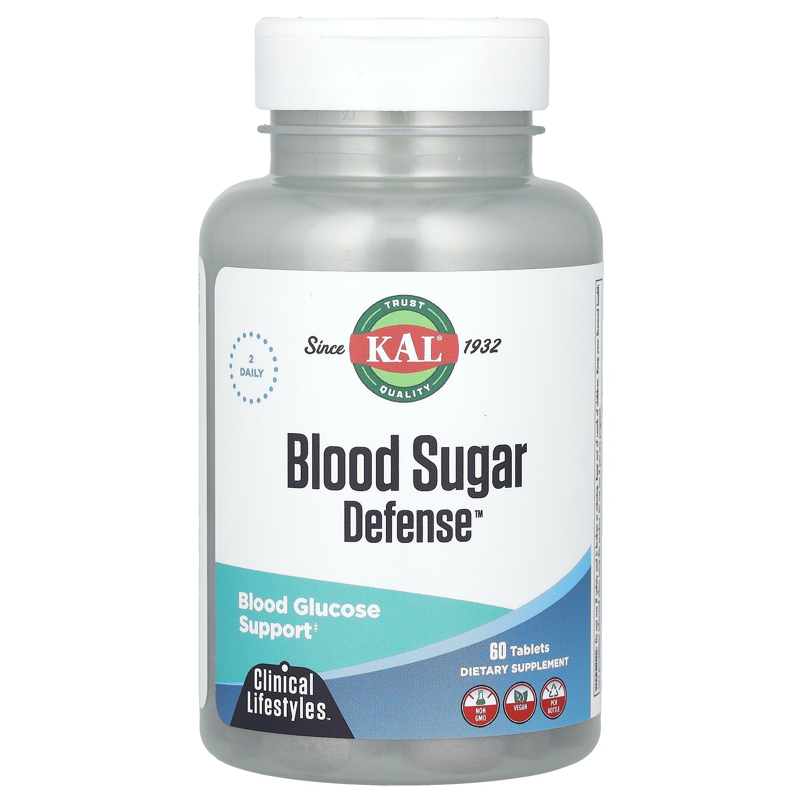 Foto 2 pulgar | Suplemento Kal Blood Sugar Defense 60 Comprimidos - Venta Internacional