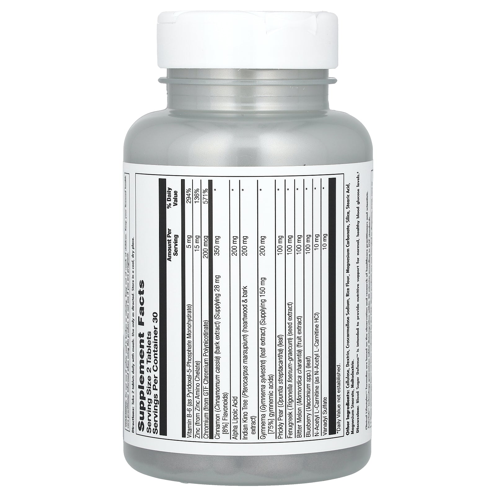 Foto 3 pulgar | Suplemento Kal Blood Sugar Defense 60 Comprimidos - Venta Internacional