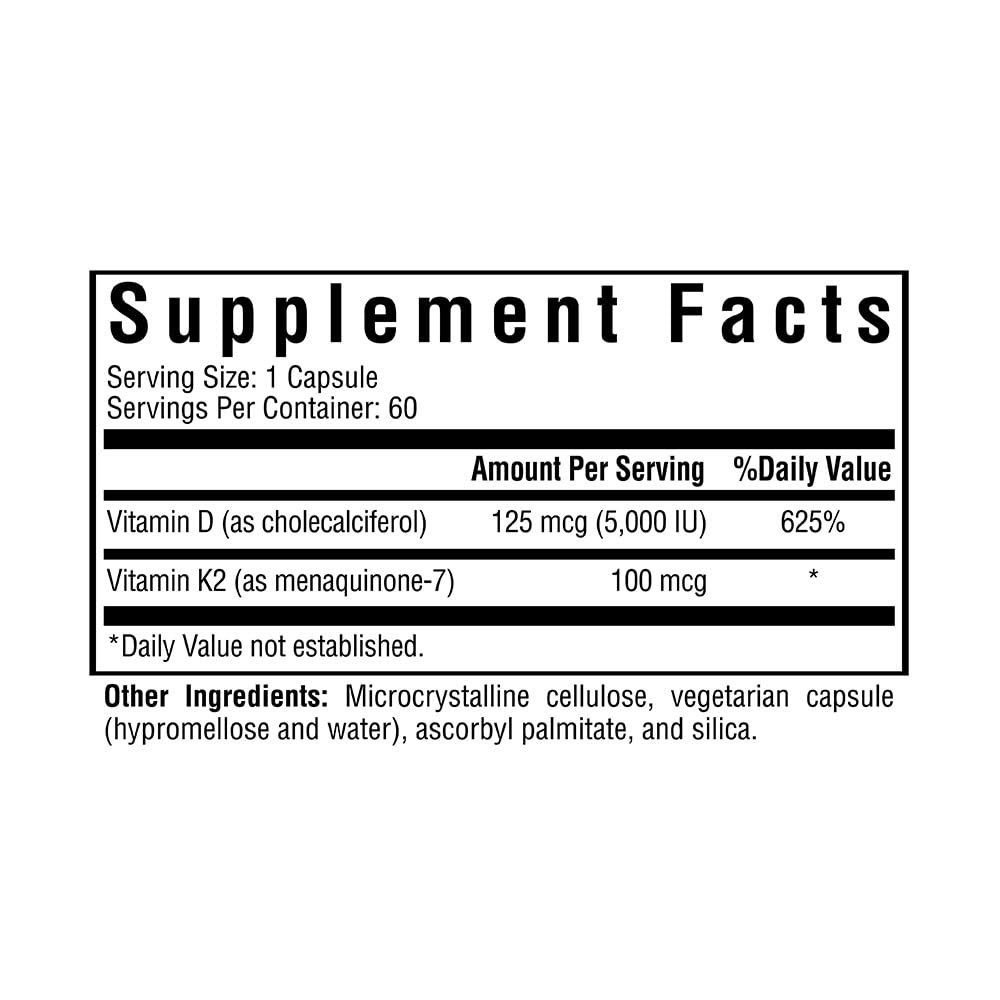 Foto 3 pulgar | Suplemento Seeking Health Vitamina D3 5000 Ui + K2 100 Mcg - Venta Internacional