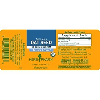 Foto 2 | Extracto Líquido Herb Pharm De Semillas De Avena Para El Sistema Nervioso 30 Ml - Venta Internacional.