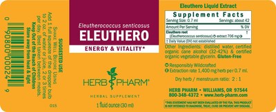 Foto 5 | Extracto Líquido De Raíz De Eleutero De Herb Pharm 30 Ml Para Obtener Energía - Venta Internacional.