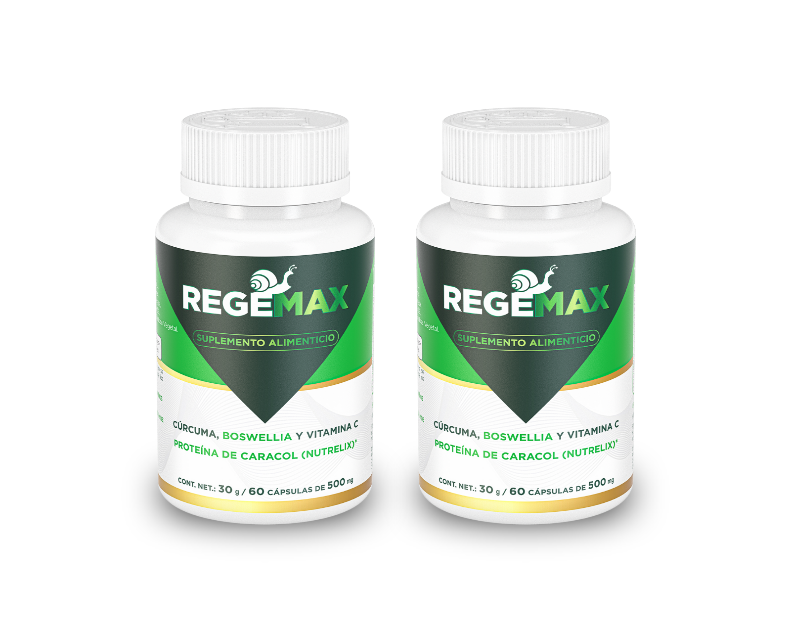 Foto 1 | Suplemento Alimenticio Regemax  Nutrelix + Boswellia Serrata + Cúrcuma  60 Cápsulas  30 Gr  2 Pack.