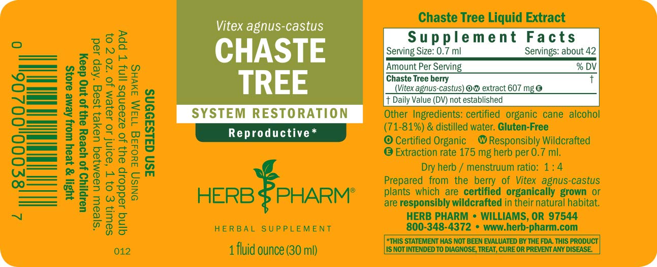 Foto 6 pulgar | Extracto Líquido Herb Pharm Chaste Tree Female Reproductive 30 Ml - Venta Internacional.