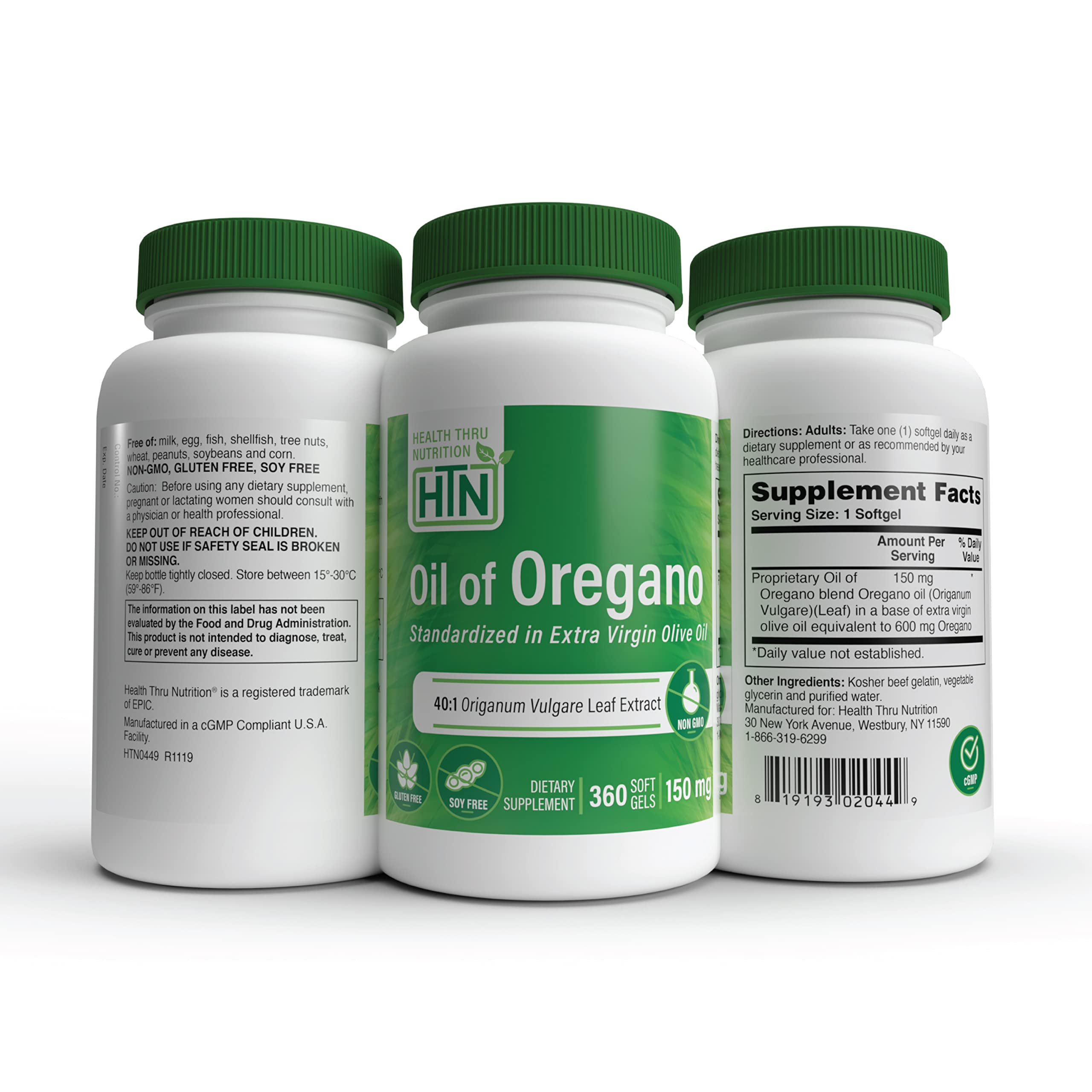 Foto 5 | Aceite De Orégano Supplement Health Thru Nutrition 360 Cápsulas Blandas - Venta Internacional.